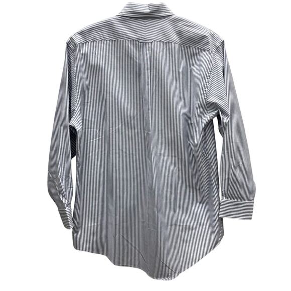 Lands’ End 100% Cotton Stripe Button Oxford Down Shirt Men’s Size 16.5”-32” NWT - Picture 6 of 7